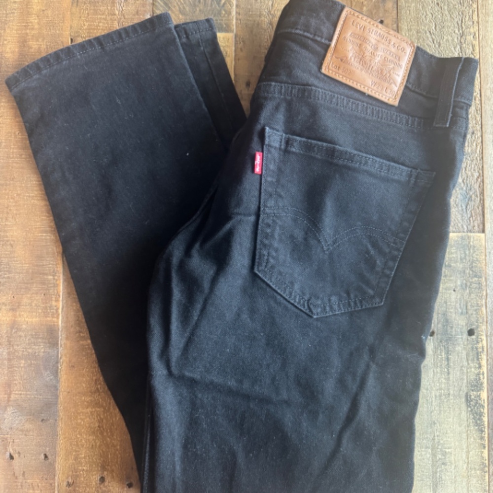 Levi's 502 Premium Black Jeans | W29 L30 | Like New